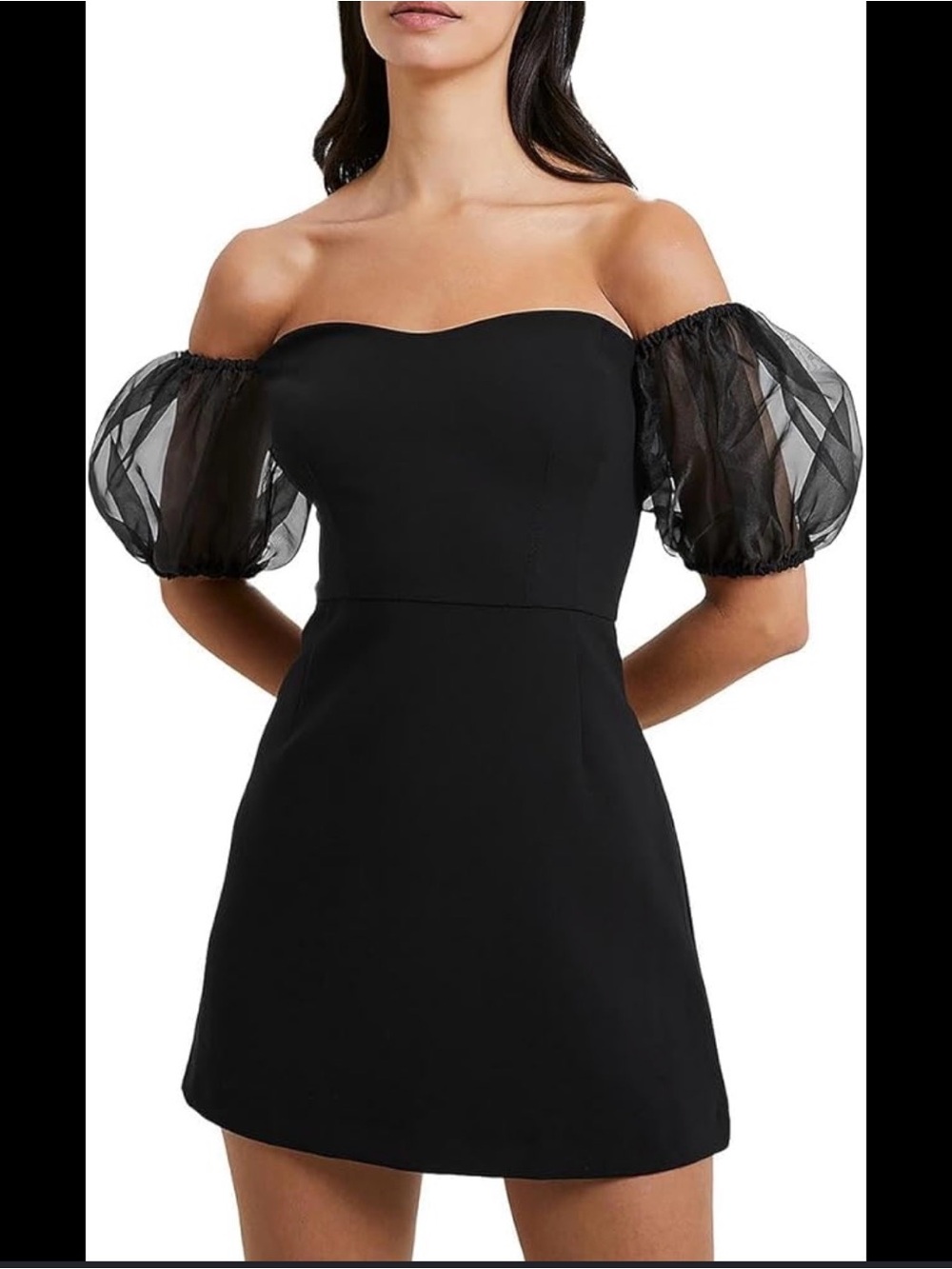 NWOT French Connection Whisper Puff Organza Dress